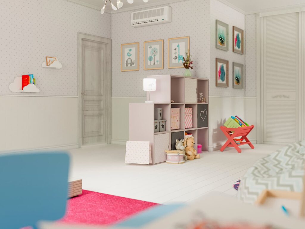 дизайн интерьера детской комнаты для девочки